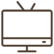 TV mit Flachbildschirm